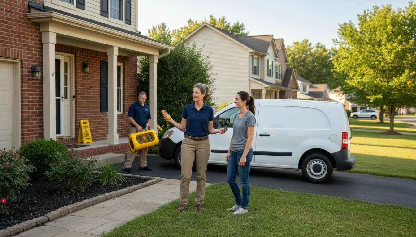 Water restoration image for Dehumidification And Cleanup Services in Dickinson, ND